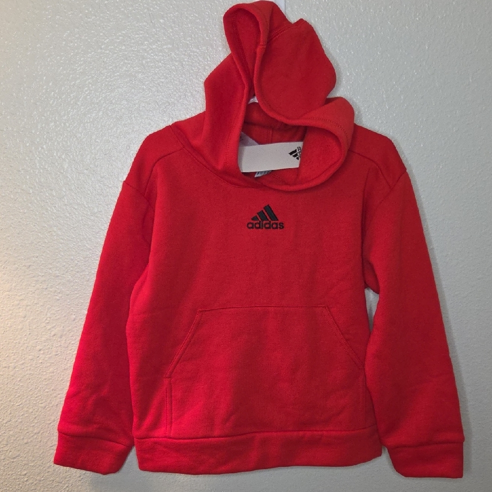 Adidas Kids Bright Red Hoodie